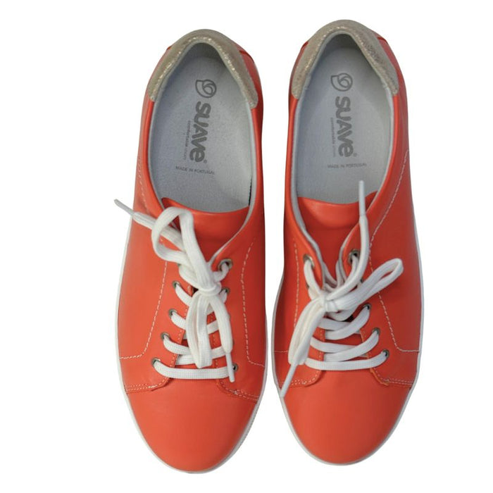 Suave Florence nahkaiset tennarit koralli/ kulta