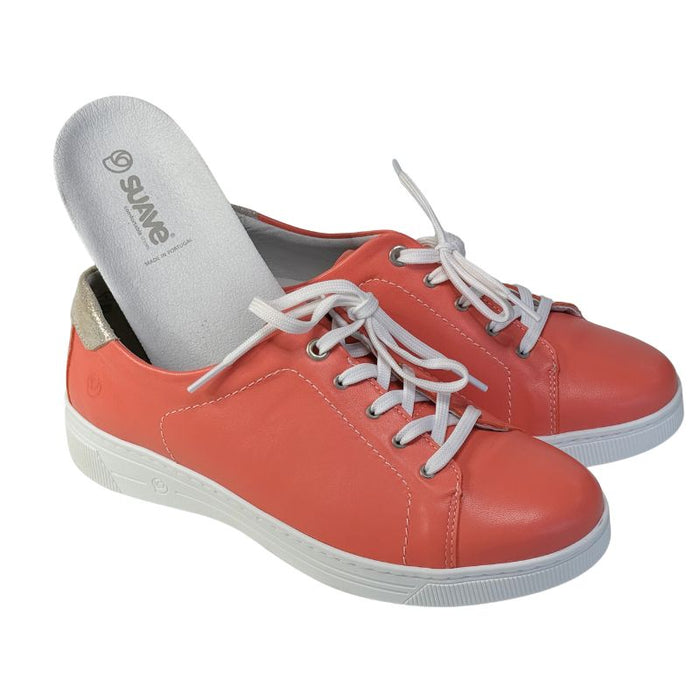 Suave Florence nahkaiset tennarit koralli/ kulta