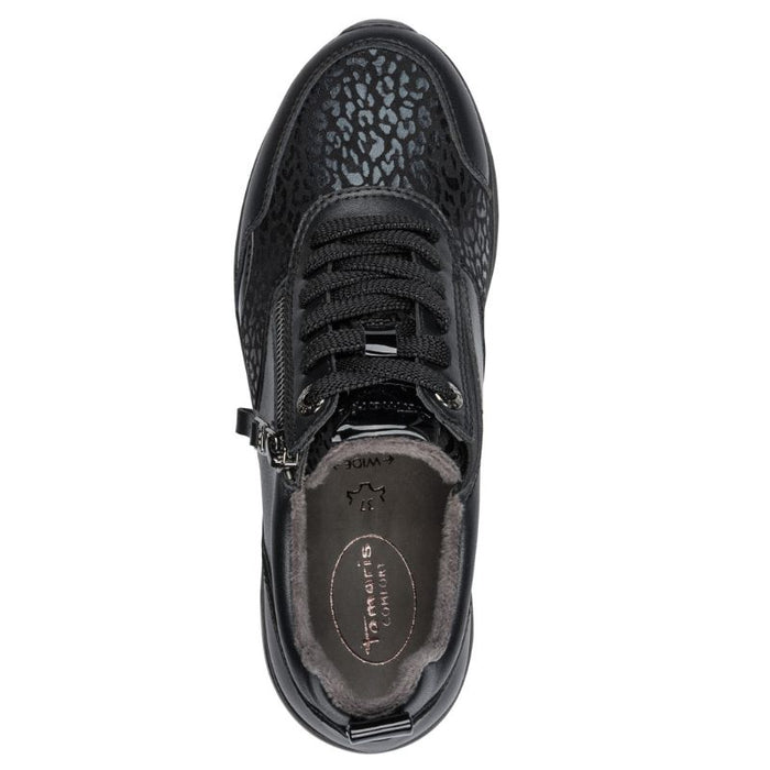 Tamaris Comfort kiilakantaiset tennarit musta