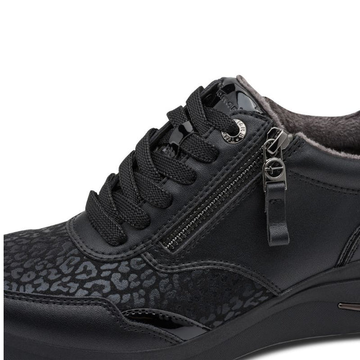 Tamaris Comfort kiilakantaiset tennarit musta