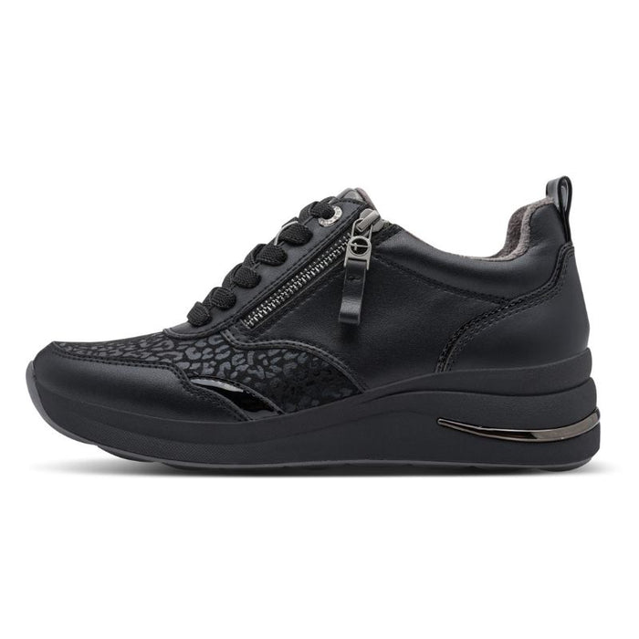 Tamaris Comfort kiilakantaiset tennarit musta