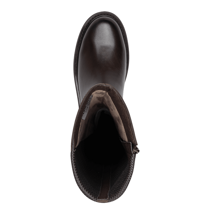 Tamaris Comfort H-lestiset nahkasaappaat stretch varsi ruskea