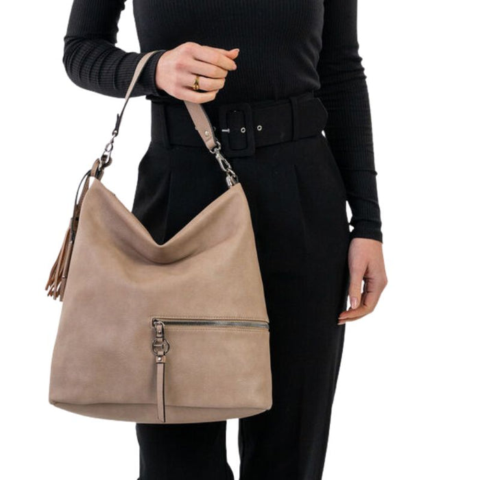 Tamaris olkalaukku vaalea beige