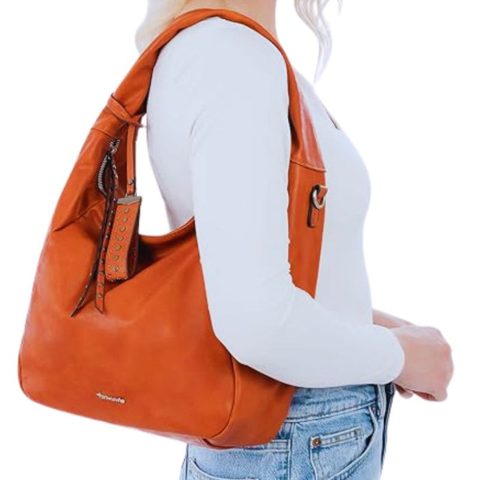 Tamaris olkalaukku irrotettavalla hihnalla rust