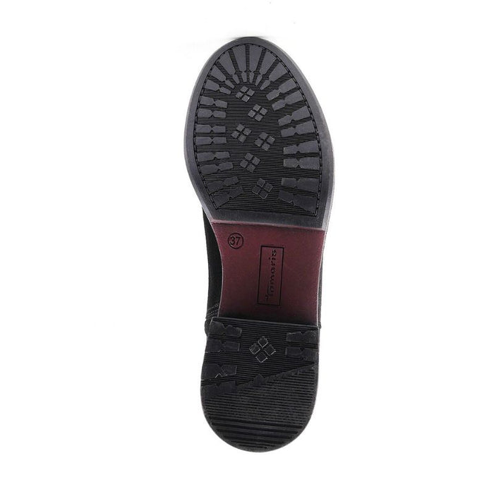 Tamaris polven yli mokkanahkasaappaat musta