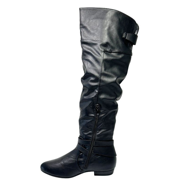 Tapas Elisabeth polvenylisaappaat musta