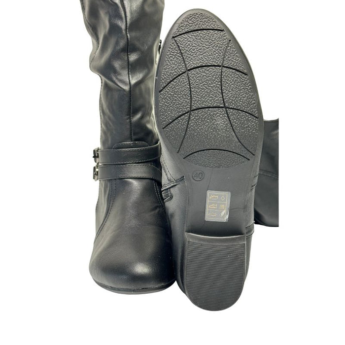 Tapas Elisabeth polvenylisaappaat musta