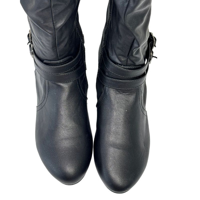 Tapas Elisabeth polvenylisaappaat musta