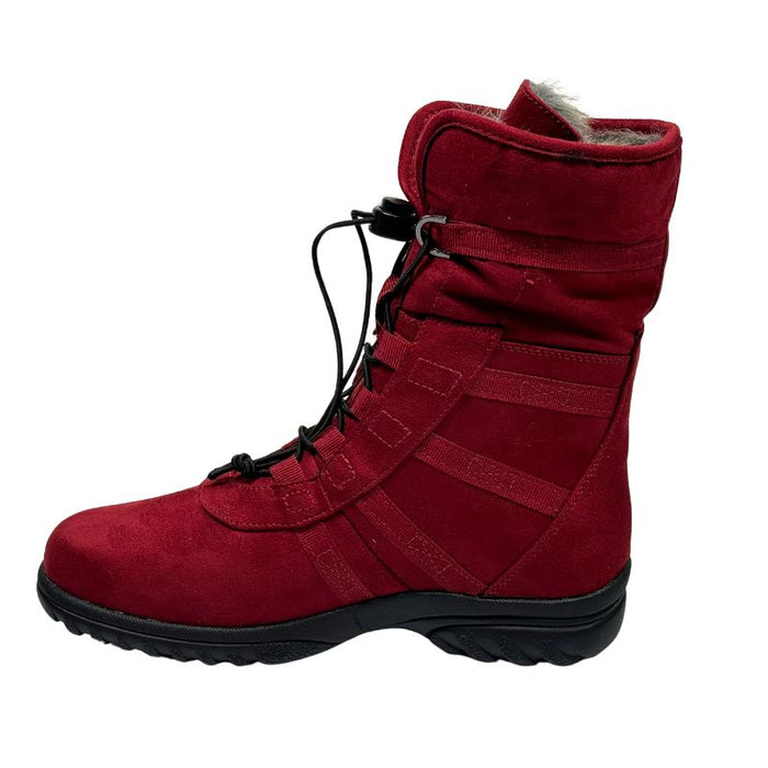 Tapas Janis talvinilkkurit pikalukkonauhoilla punainen