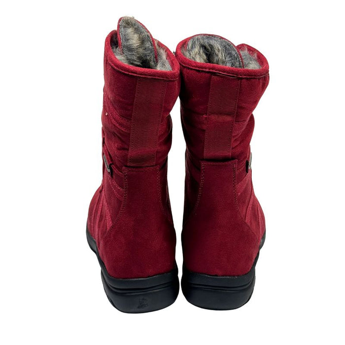 Tapas Janis talvinilkkurit pikalukkonauhoilla punainen