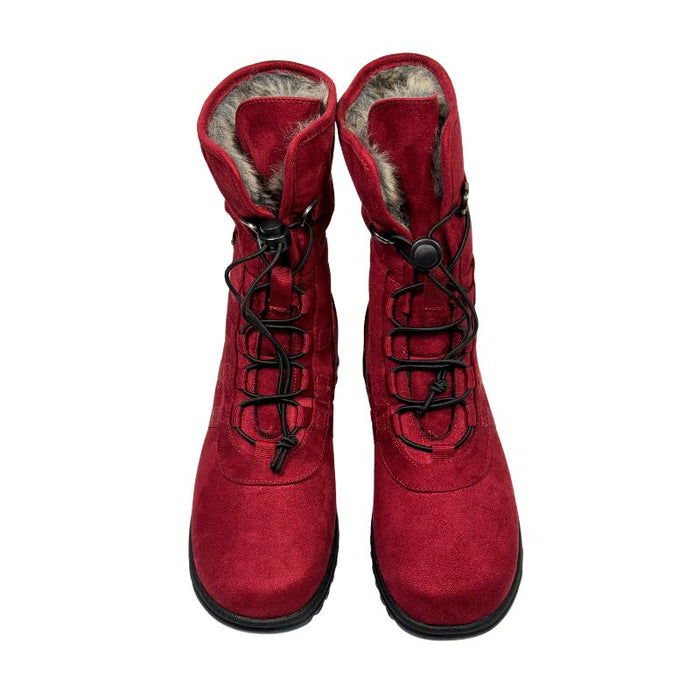 Tapas Janis talvinilkkurit pikalukkonauhoilla punainen