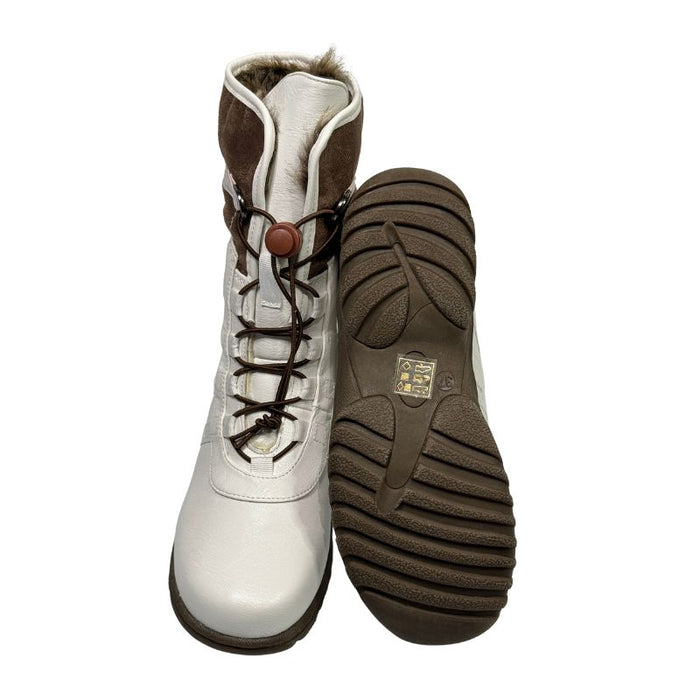 Tapas Janis talvinilkkurit pikalukkonauhoilla valkoinen