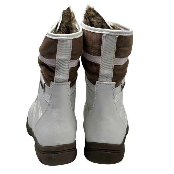 Tapas Janis talvinilkkurit pikalukkonauhoilla valkoinen