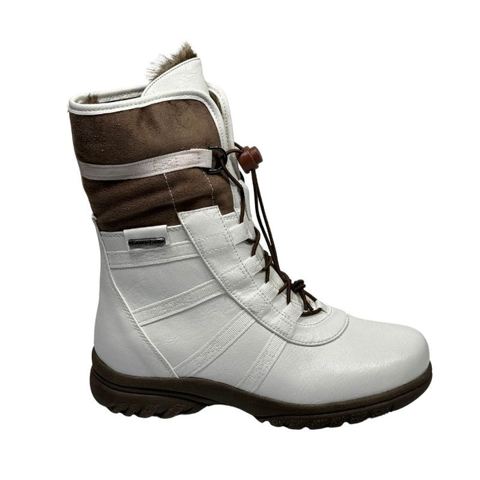 Tapas Janis talvinilkkurit pikalukkonauhoilla valkoinen