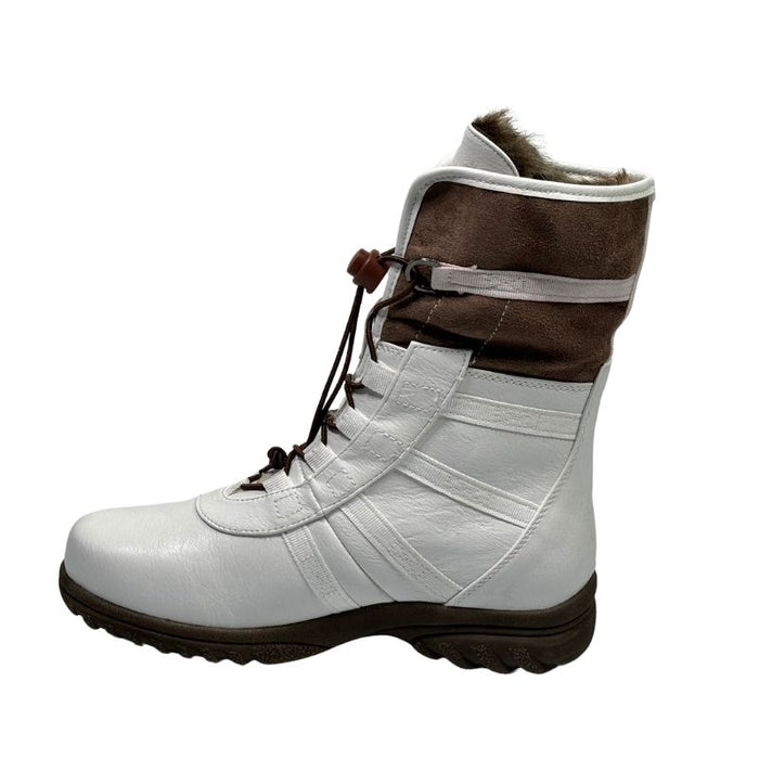 Tapas Janis talvinilkkurit pikalukkonauhoilla valkoinen