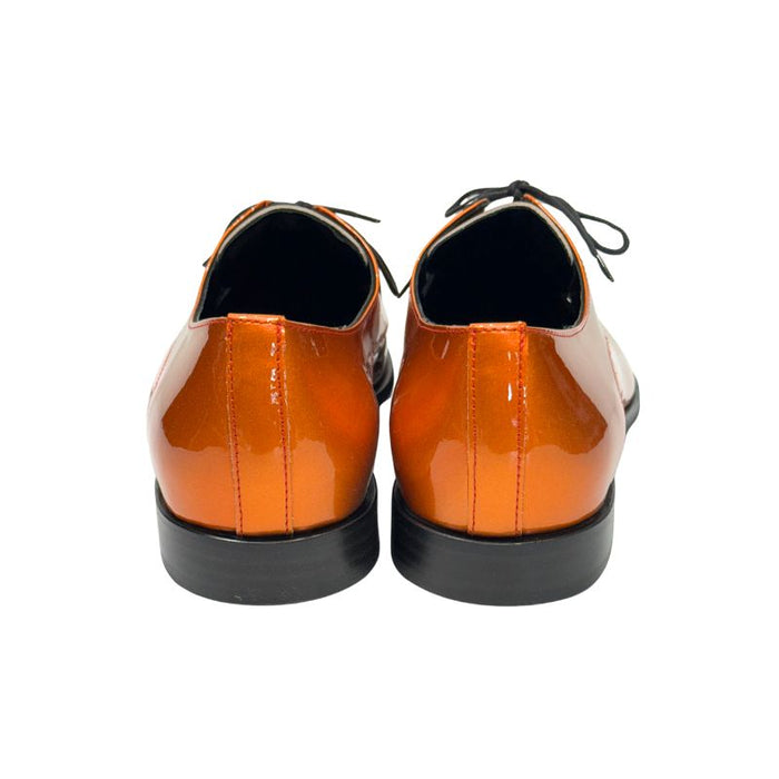 Topman miesten juhlakengät oranssi lakeeri