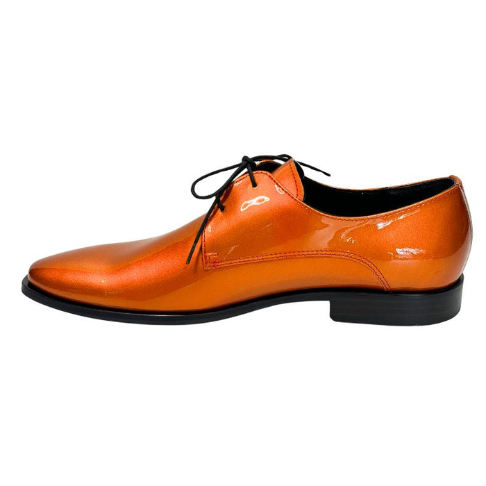 Topman miesten juhlakengät oranssi lakeeri