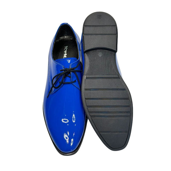 Topman miesten juhlakengät sininen lakeeri