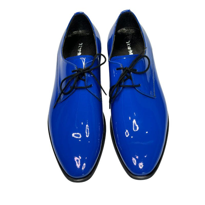 Topman miesten juhlakengät sininen lakeeri