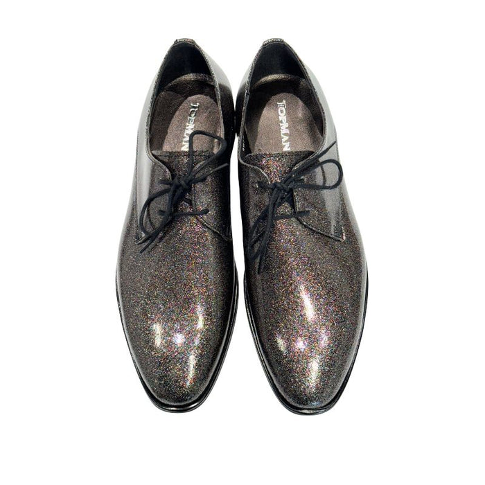 Topman miesten juhlakengät glitter lakeeri