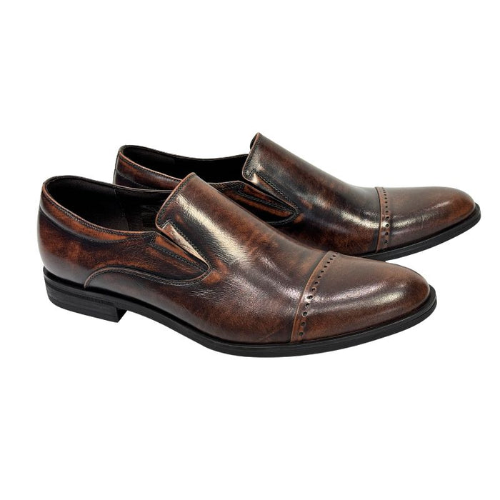 Topman miesten juhlakengät ilman nauhoja ruskea