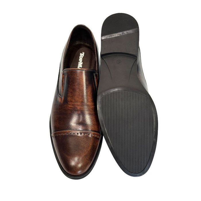 Topman miesten juhlakengät ilman nauhoja ruskea