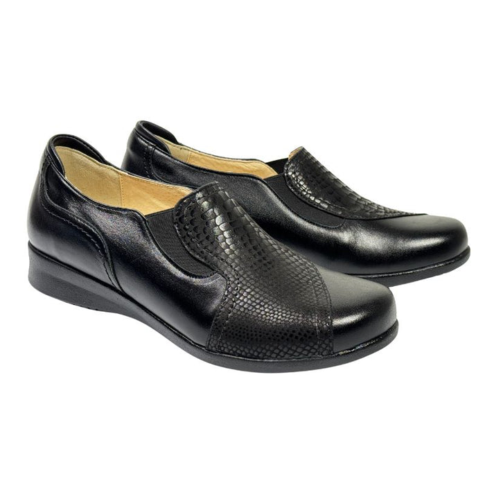 Topman Avec naisten nahkaiset kävelykengät musta