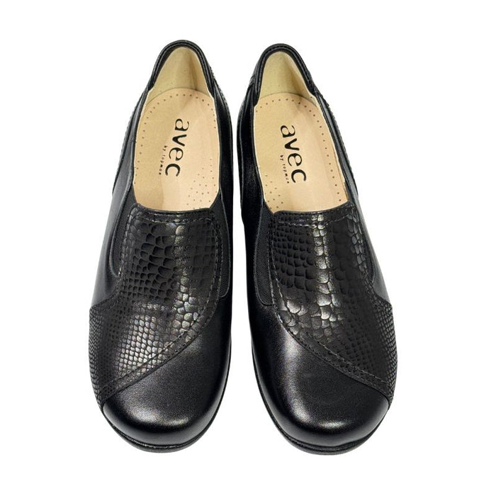 Topman Avec naisten nahkaiset kävelykengät musta