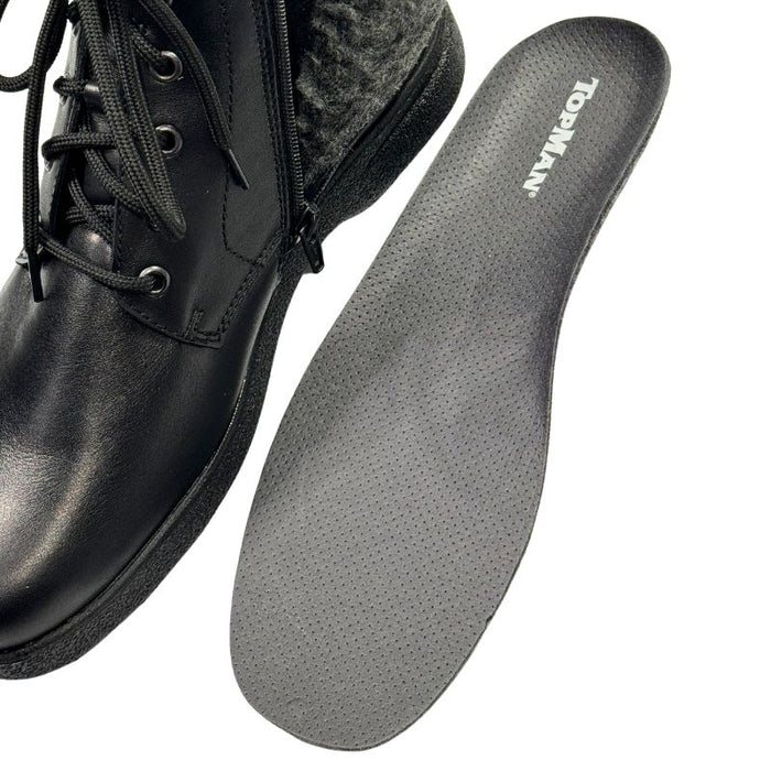 Topman miesten kitkapohjaiset nilkkurit musta