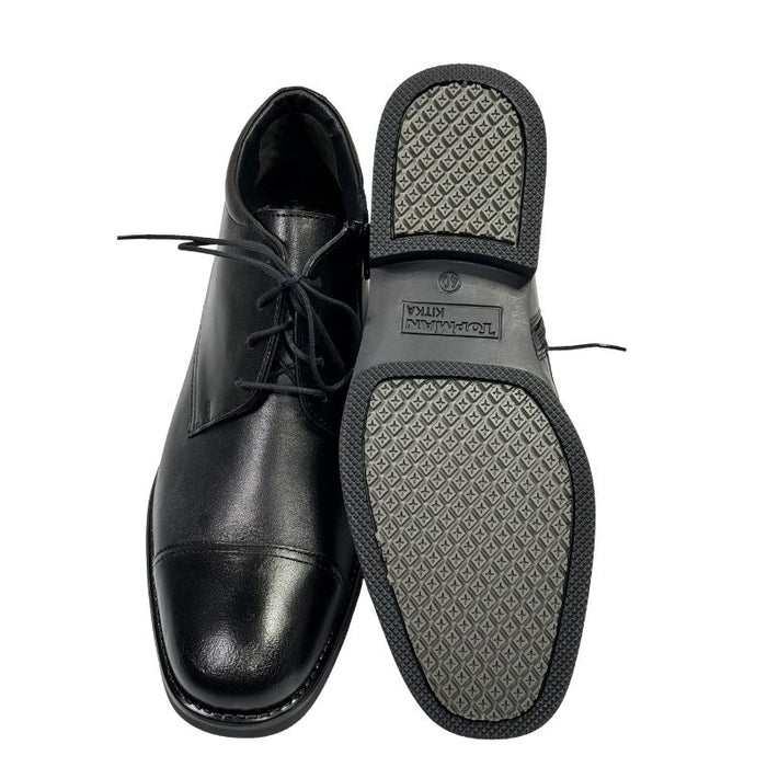 Topman miesten nilkkurit nahkavuorilla musta