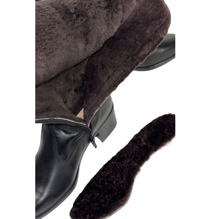 Topman Avec naisten turkisvuoriset saappaat musta