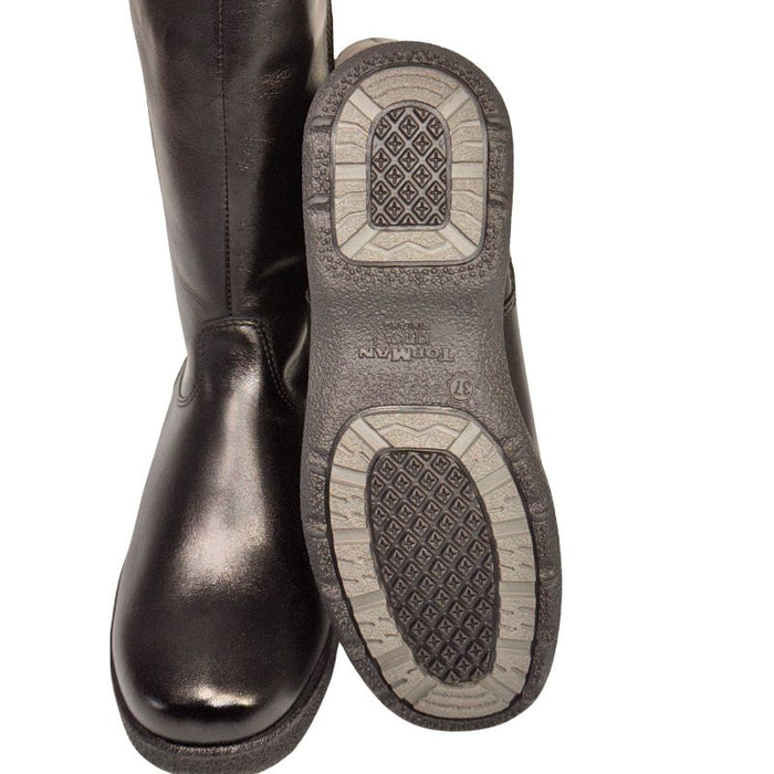 Topman naisten saappaat villavuorilla musta