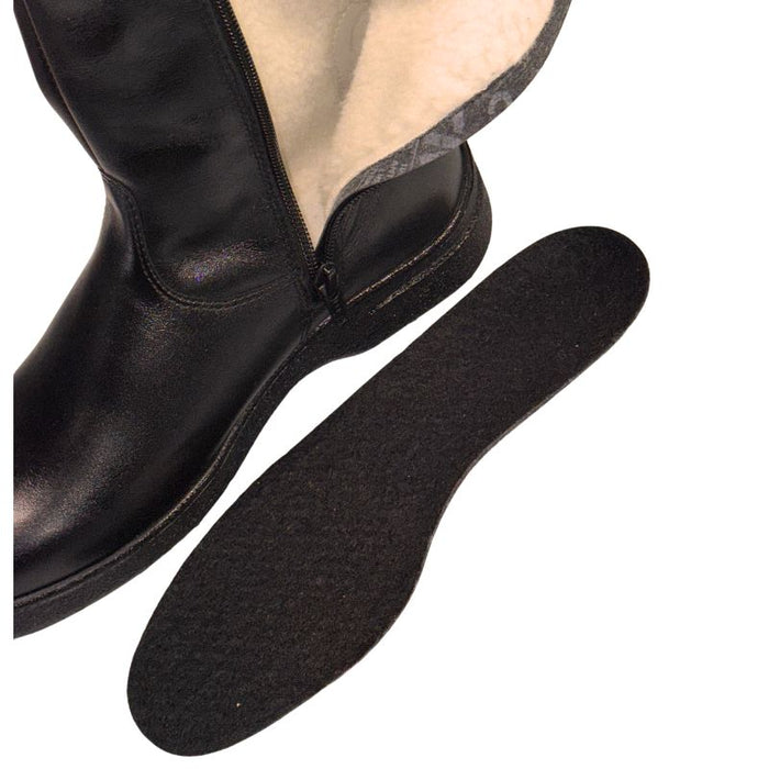 Topman naisten saappaat villavuorilla musta