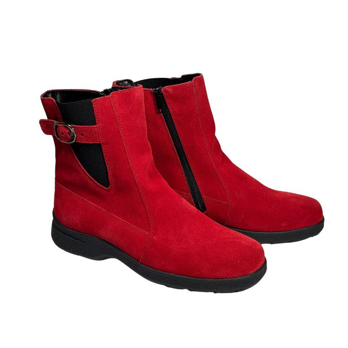 Topman naisten nilkkurit mokkanahkaa punainen