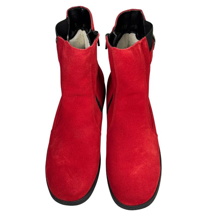 Topman naisten nilkkurit mokkanahkaa punainen