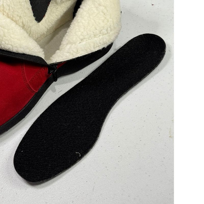 Topman naisten nilkkurit mokkanahkaa punainen