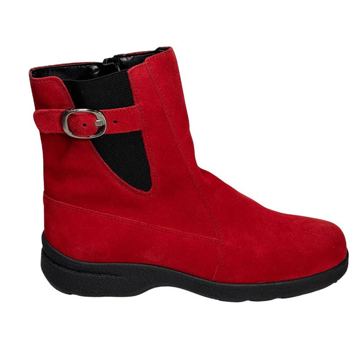 Topman naisten nilkkurit mokkanahkaa punainen