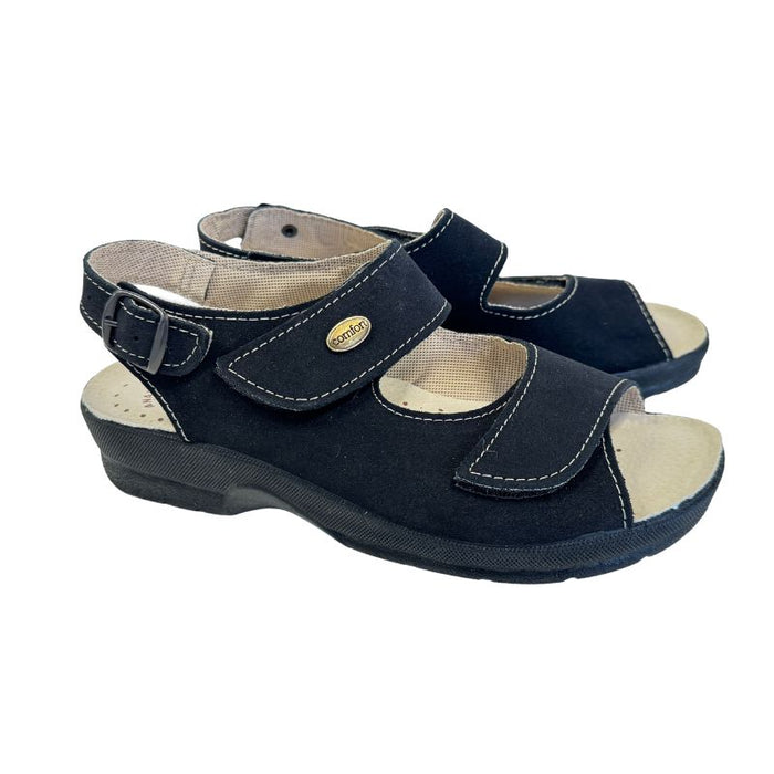 Työkengät Golden Fit mokkanahkaa musta