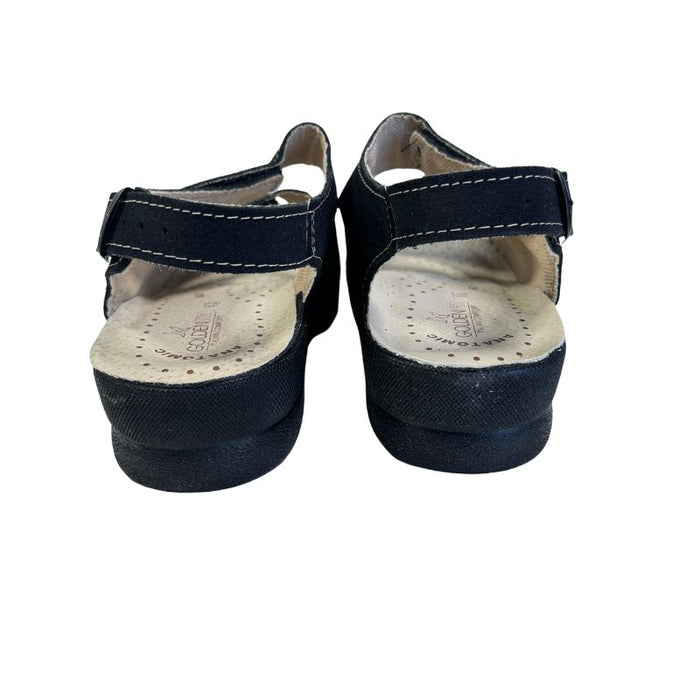 Työkengät Golden Fit mokkanahkaa musta