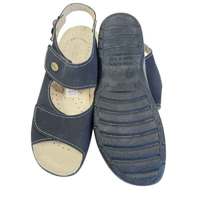 Työkengät Golden Fit mokkanahkaa musta