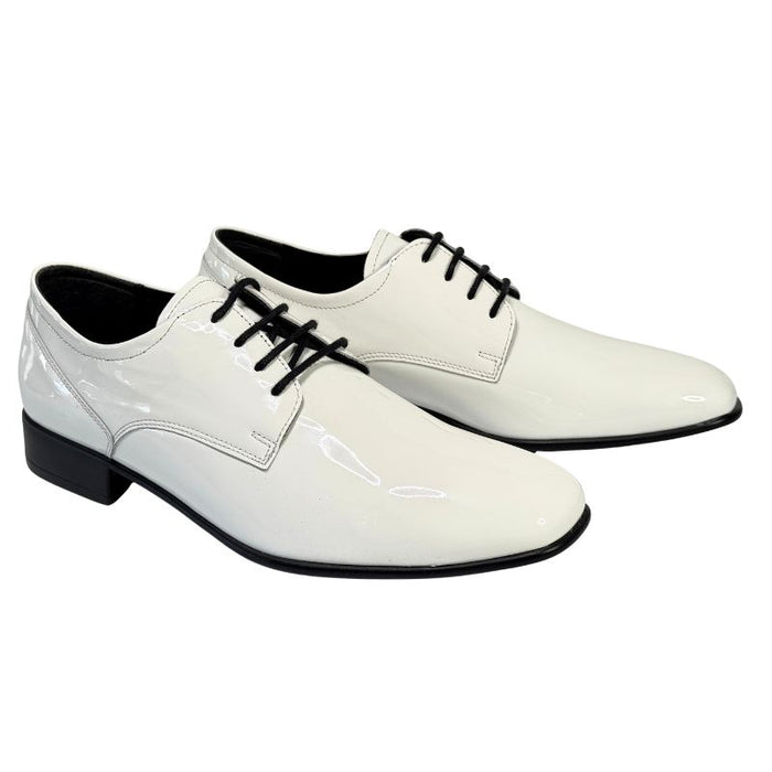 Umberto by Mantere juhlakengät lakeerinahkaa valkoinen