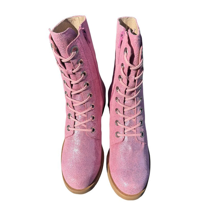 Vintro Kaste nahkavuoriset kesämaiharit Glitter PInk