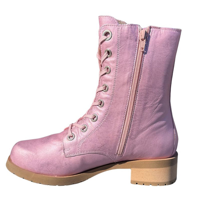 Vintro Kaste nahkavuoriset kesämaiharit Clark Pink (metallin hohtoinen)