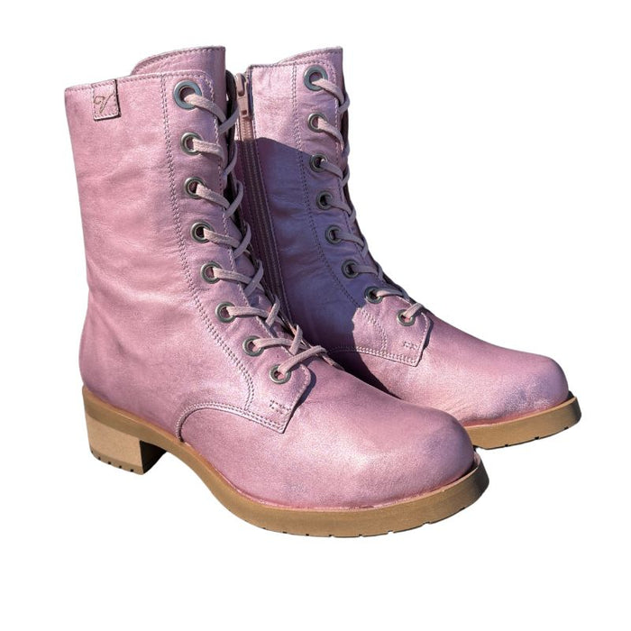 Vintro Kaste nahkavuoriset kesämaiharit Clark Pink (metallin hohtoinen)