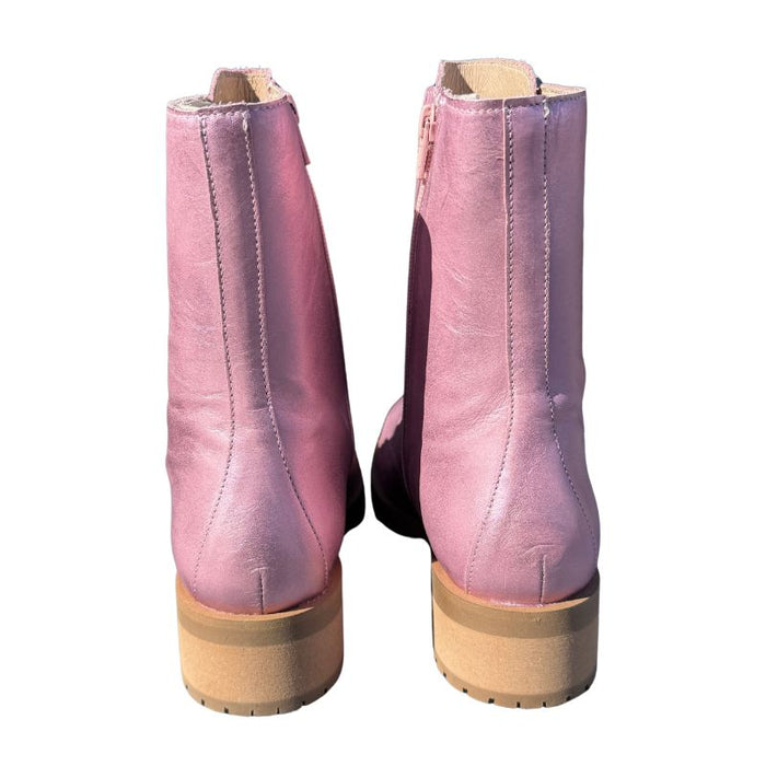 Vintro Kaste nahkavuoriset kesämaiharit Clark Pink (metallin hohtoinen)