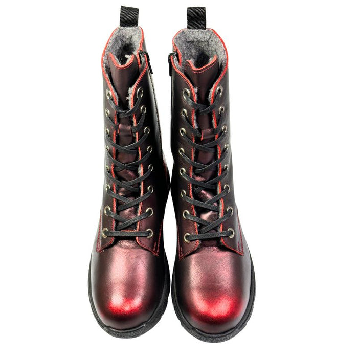 Vintro Unna talvikengät metallipunainen