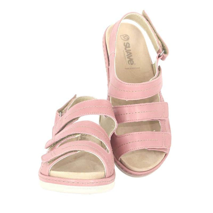Suave Athens laajalestiset sandaalit -vaaleanpunainen