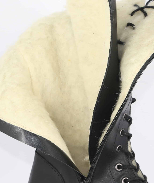 Topman villavuoriset saappaat -musta